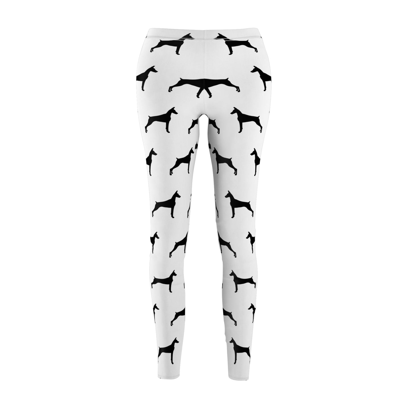 Doberman Silhouette Women's Ankle Leggings