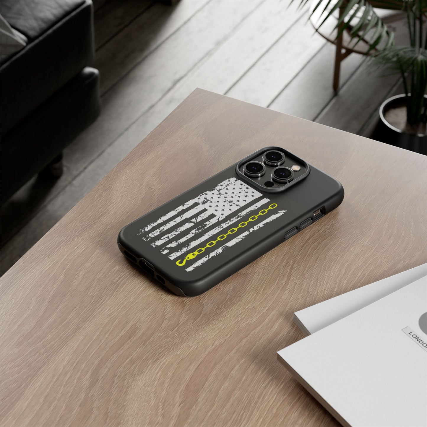 Thin Yellow Line iPhone Case