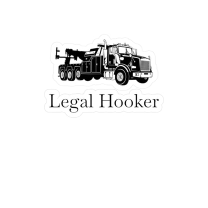 Legal H**ker Heavy Tow Truck Vinyl Decal