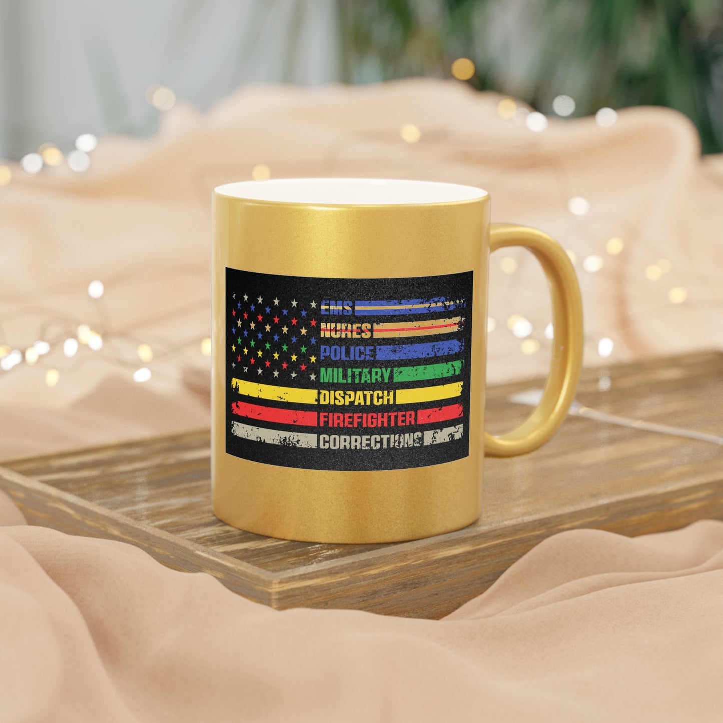 First Responder Metallic Coffee Mug