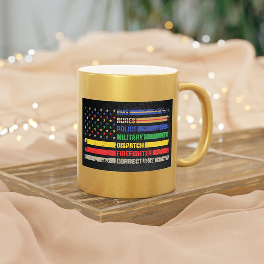First Responder Metallic Coffee Mug