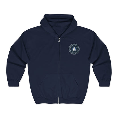US Space Force Unisex Full Zip Hoodie