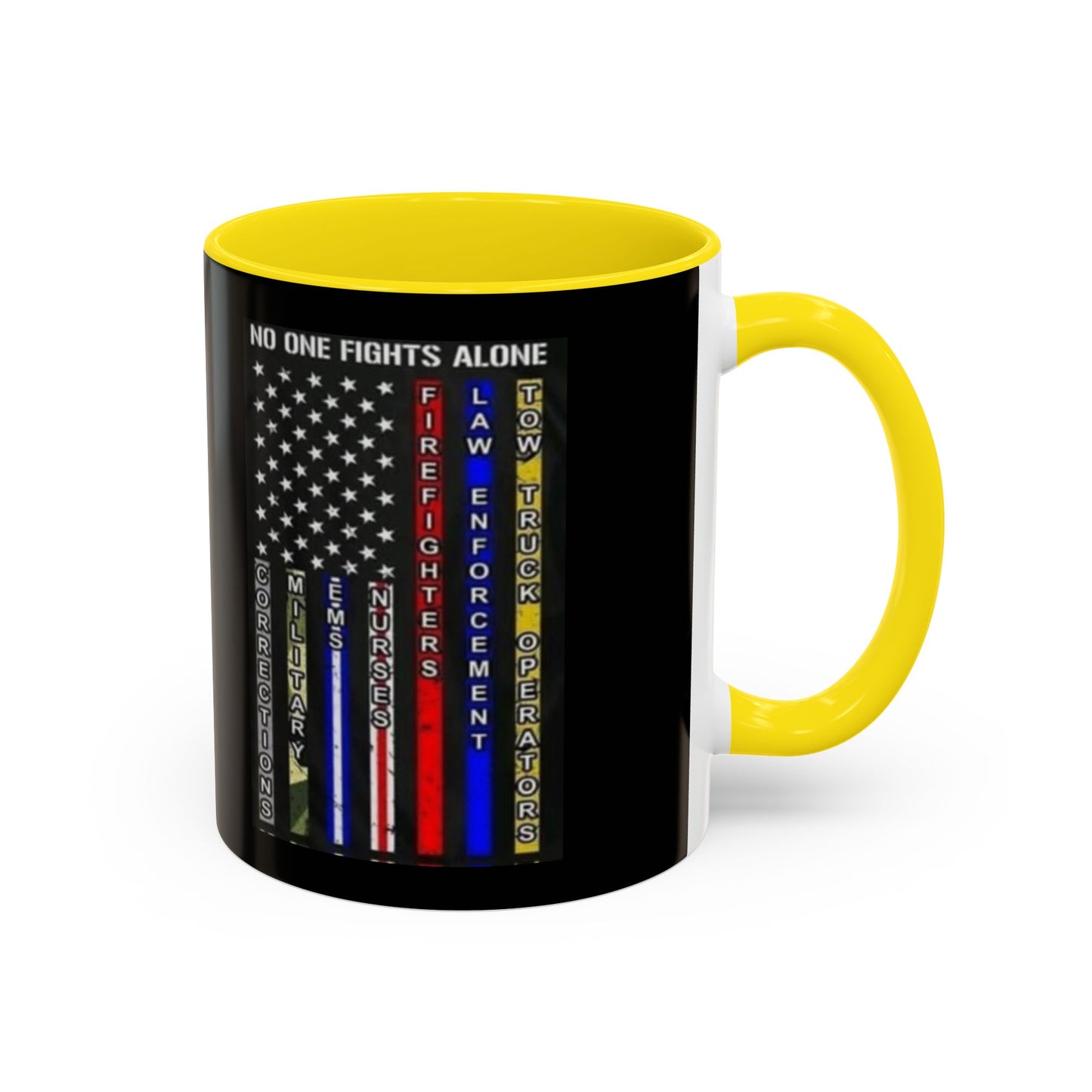 No One Fights Alone 2-Tone Coffee Mug