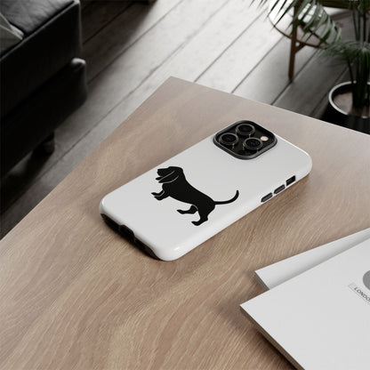Basset Hound Silhouette iPhone Case
