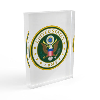US Army Acrylic Photo Block