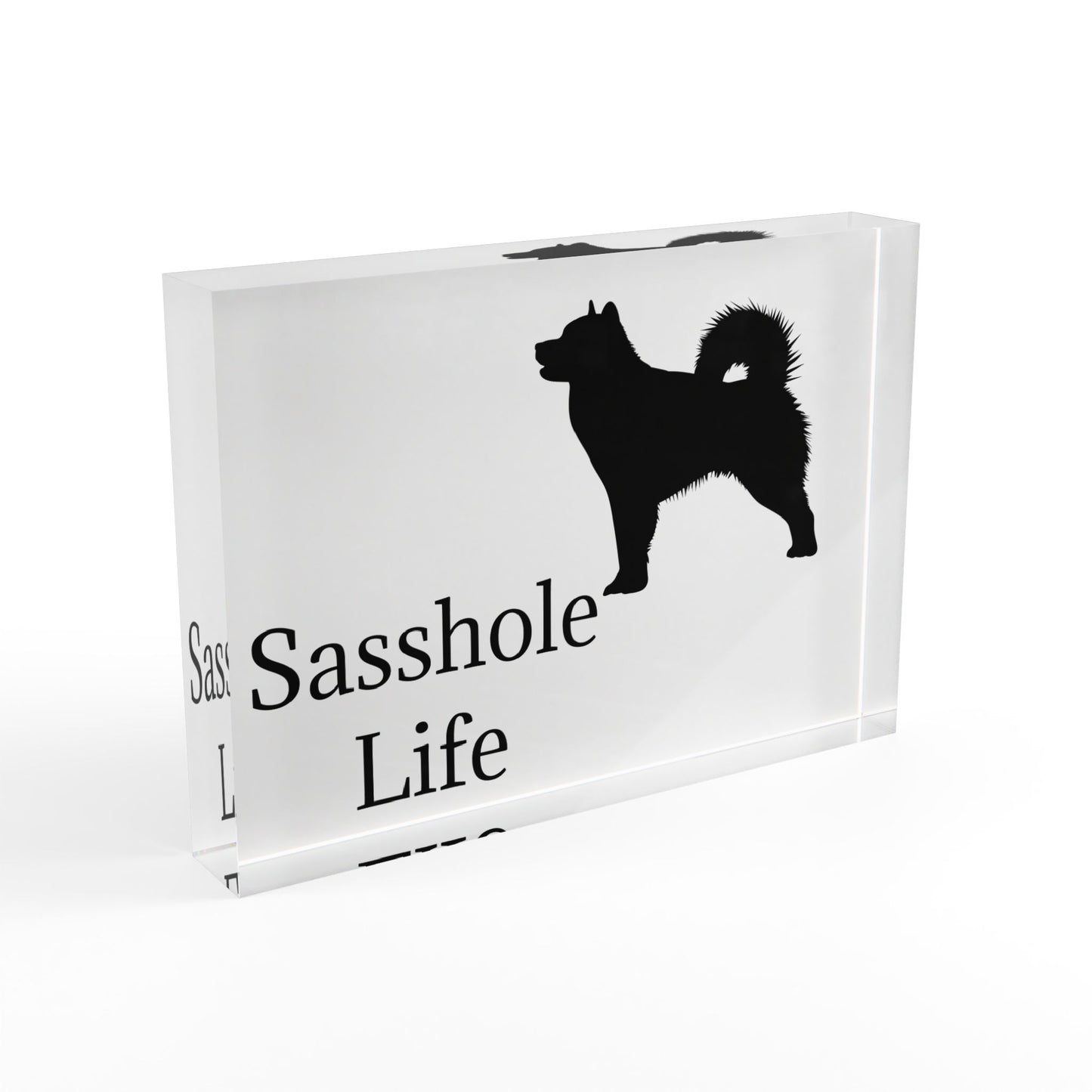 Sasshole Life Acrylic Photo Block