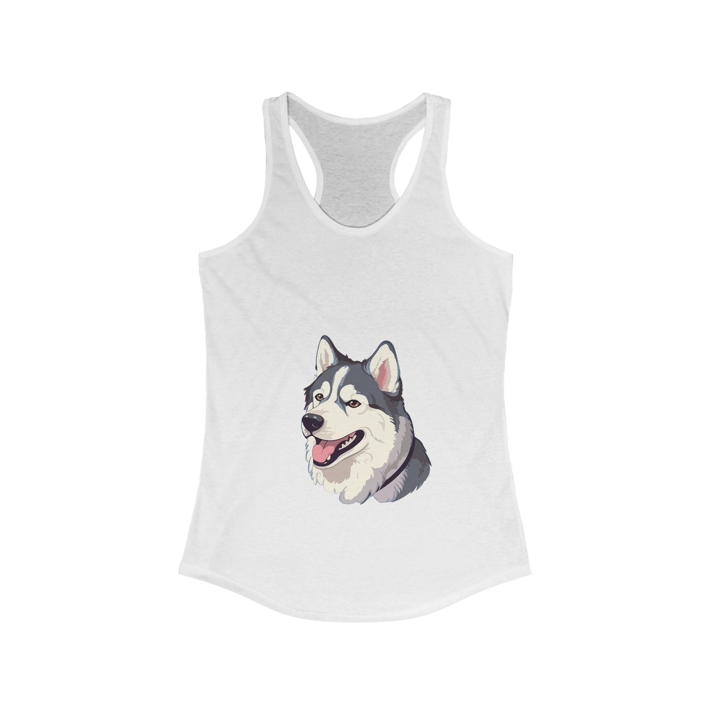 Malamute Head Women's Racerback Tank
