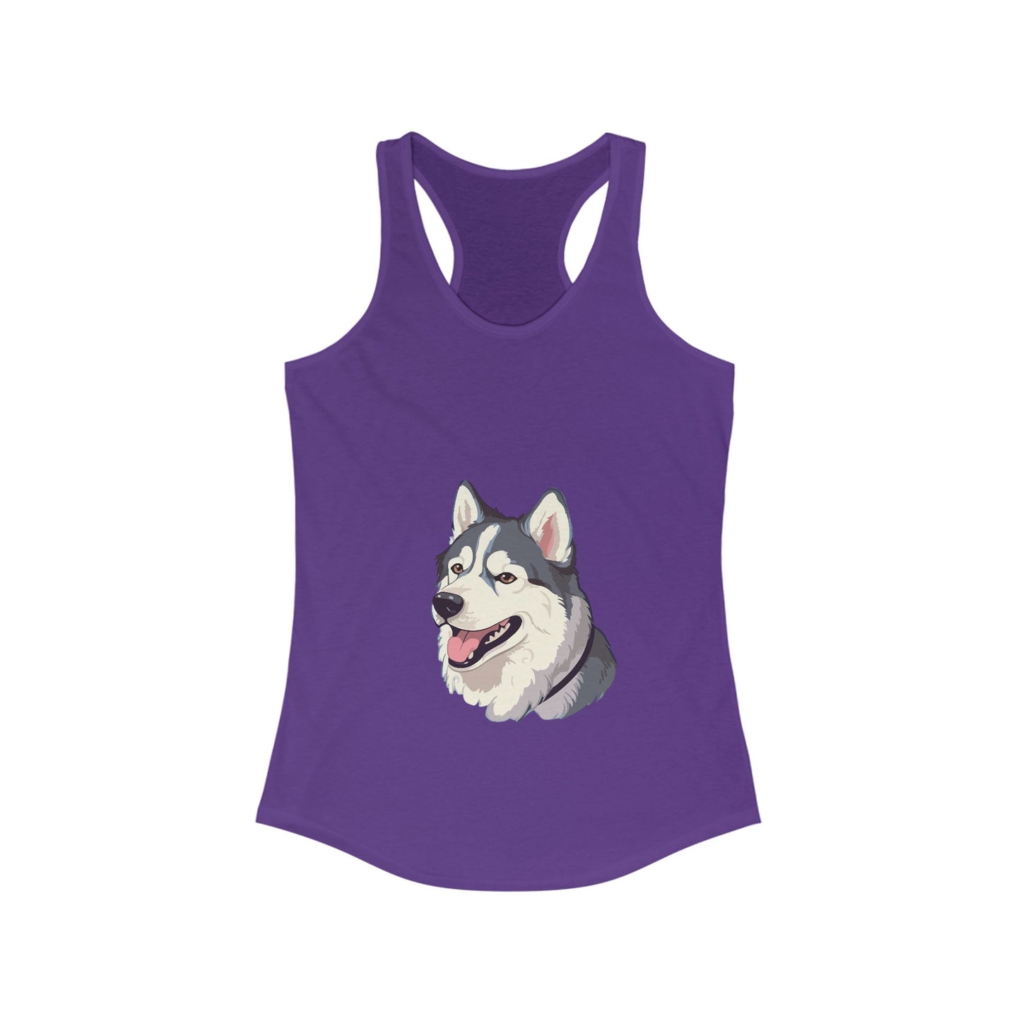 Malamute Head Women's Racerback Tank