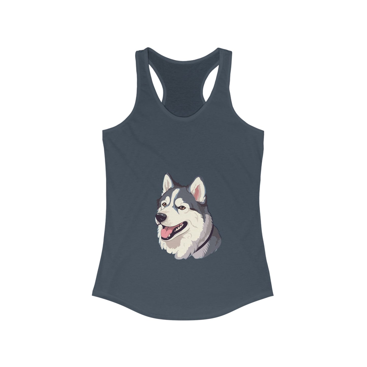 Malamute Head Women's Racerback Tank