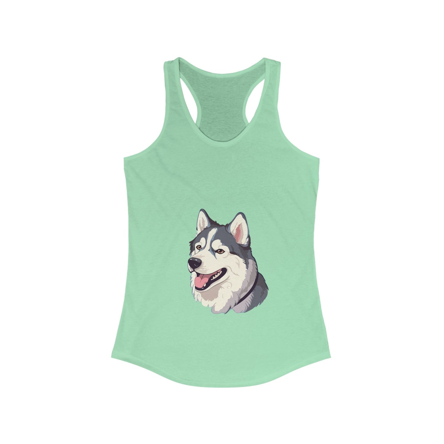 Malamute Head Women's Racerback Tank