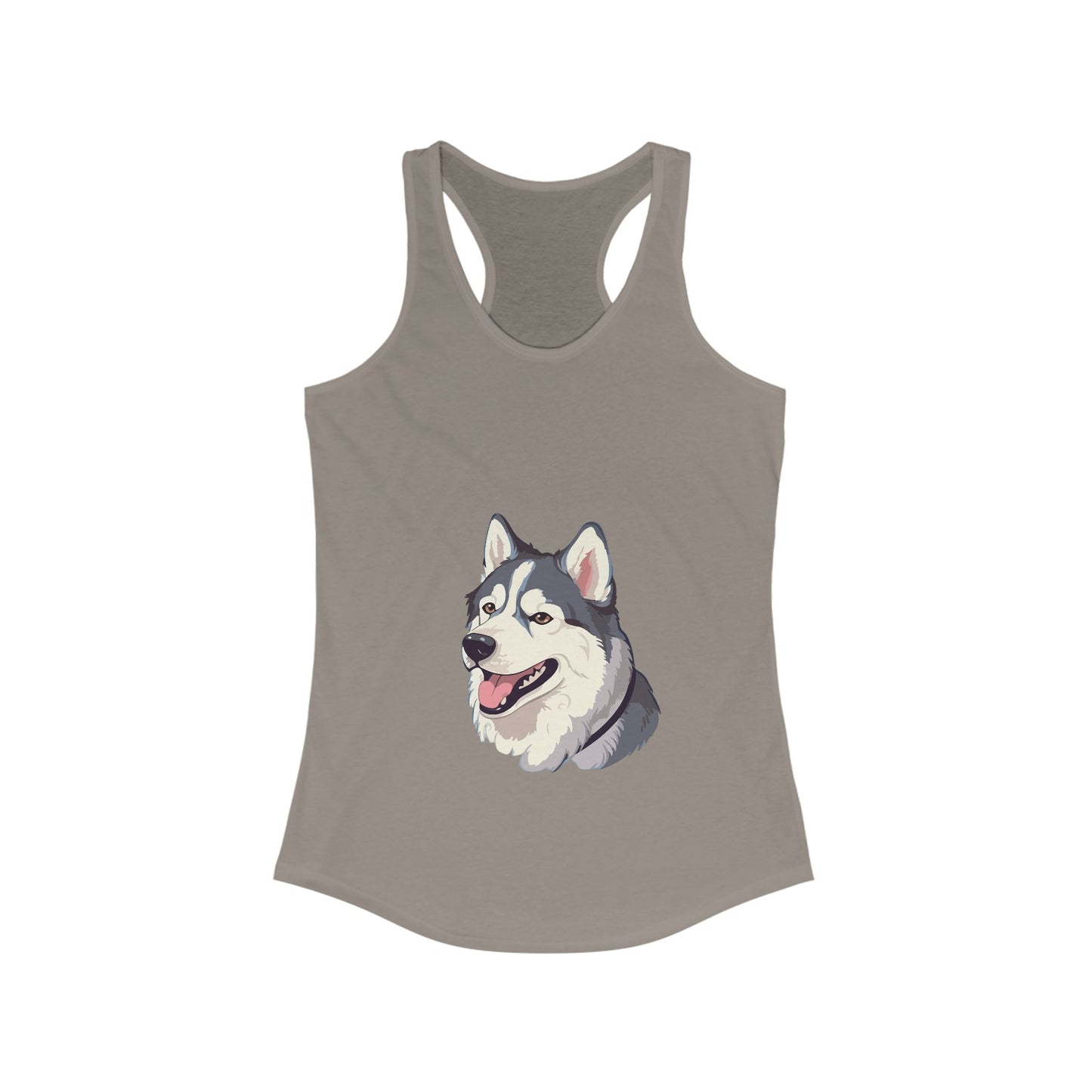 Malamute Head Women's Racerback Tank
