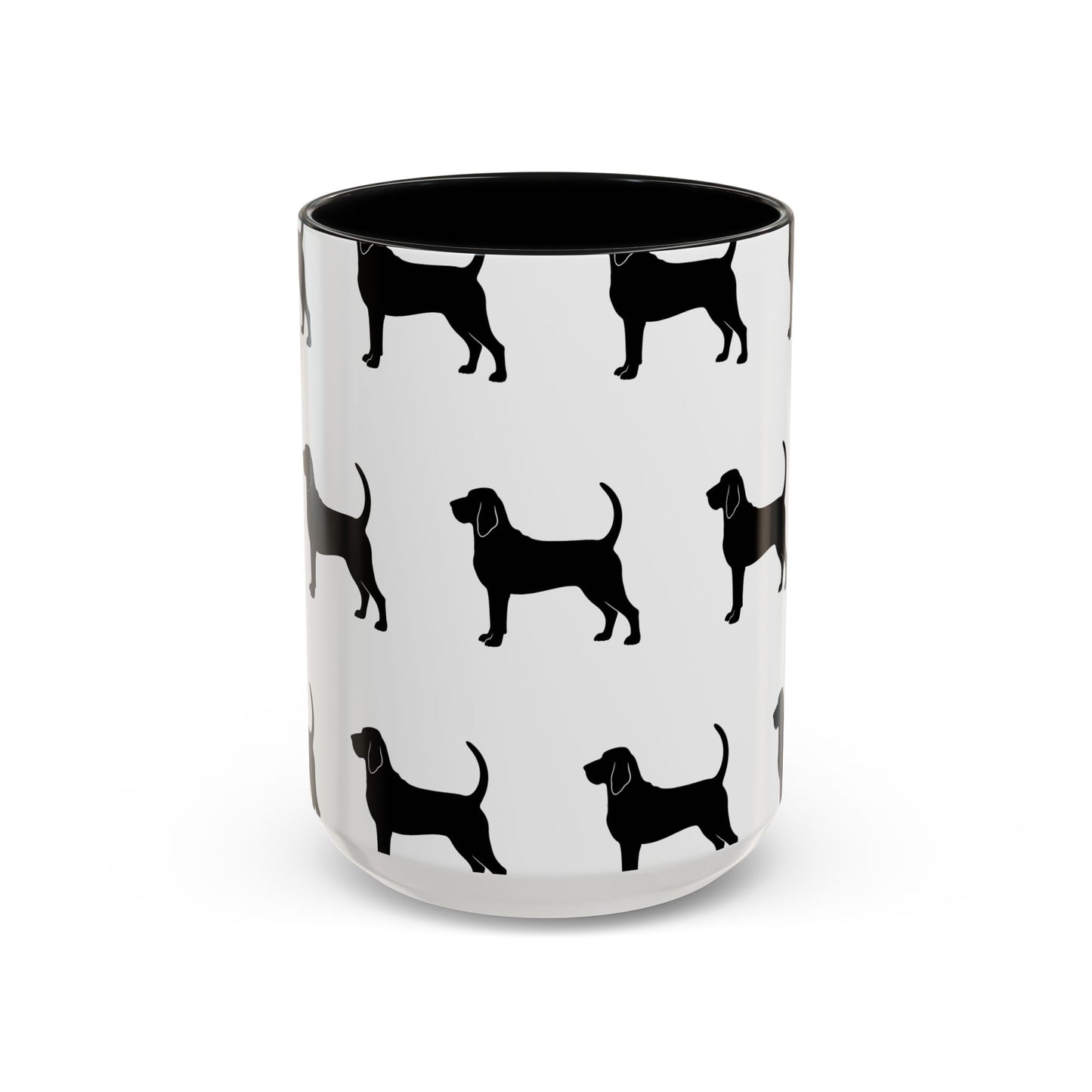 Bloodhound Silhouette 2-Tone Coffee Mug