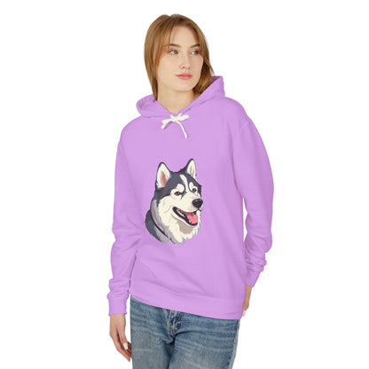 Malamute Head Unisex Lightweight Hoodie
