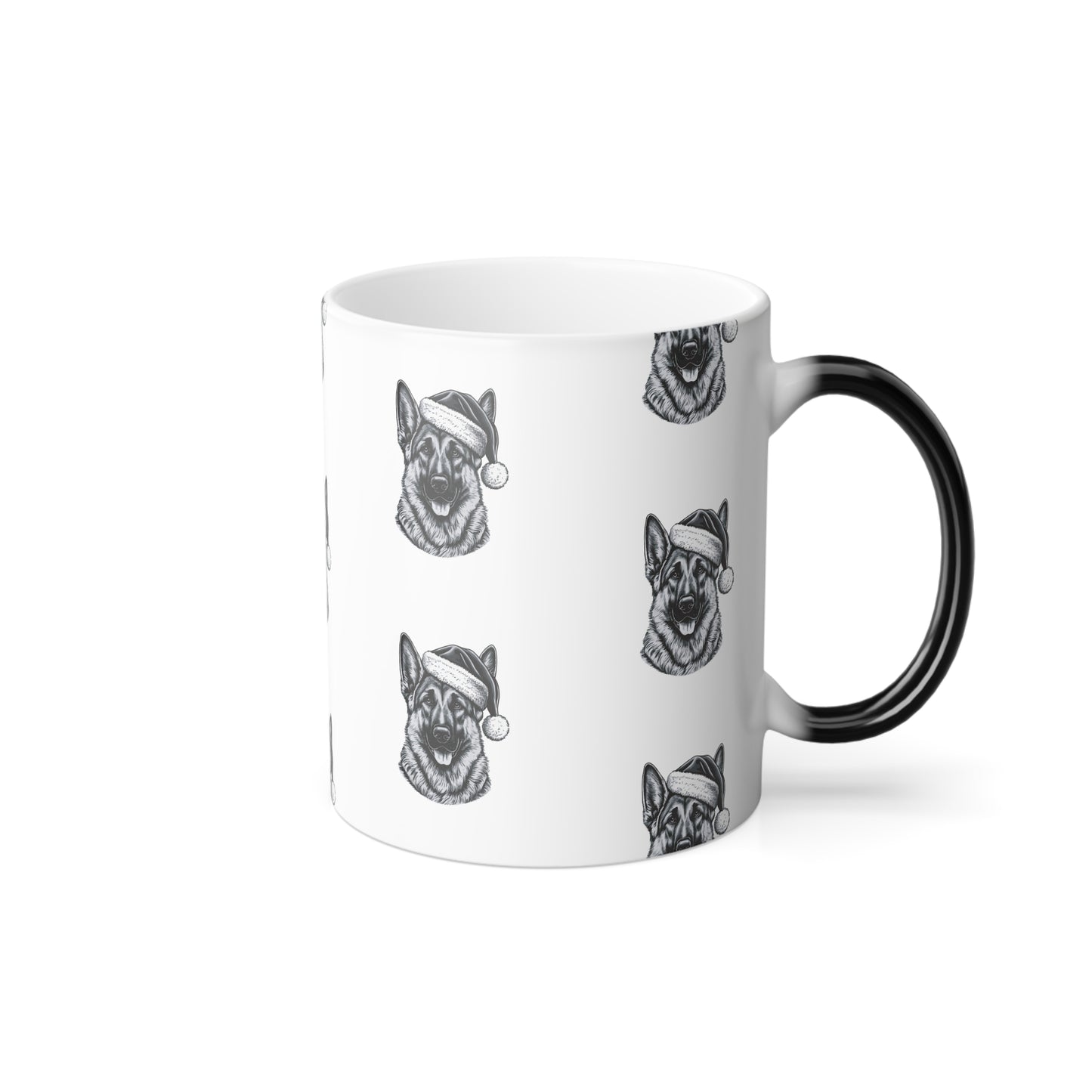 Santa Paws German Shepherd Color Changing Mug