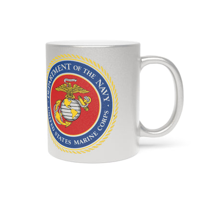 US Marine Corps Metallic Coffee Mug