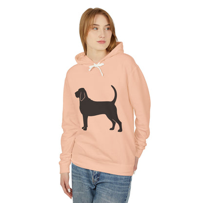 Bloodhound Silhouette Unisex Lightweight Hoodie