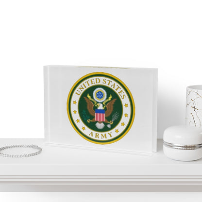 US Army Acrylic Photo Block