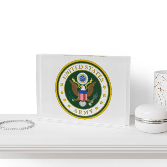 US Army Acrylic Photo Block