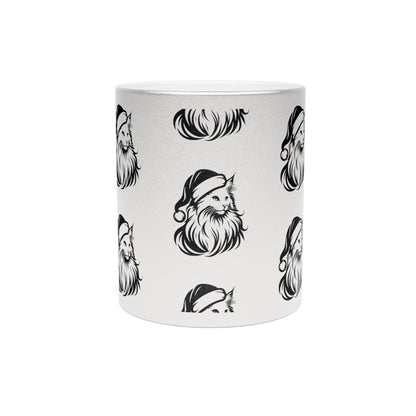 Santa Paws Cat Metallic Coffee Mug
