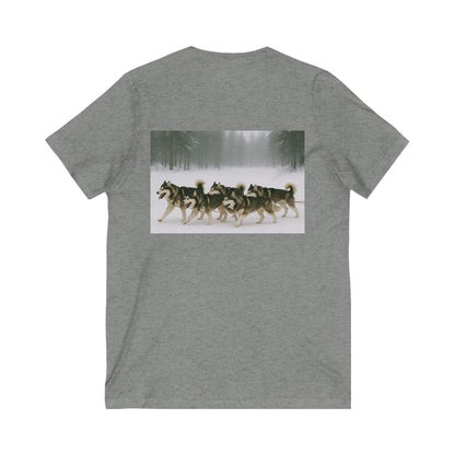 Mush On Unisex Short Sleeve V-Neck Tee