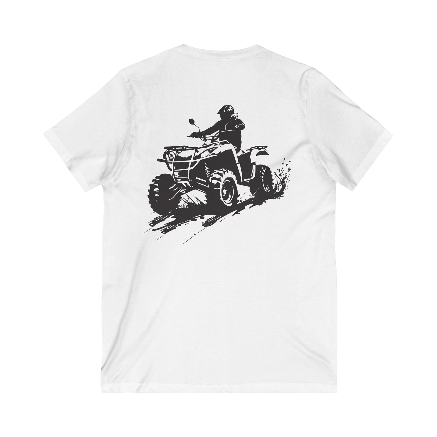 Slingin' Mud Quad Unisex Short Sleeve V-Neck Tee