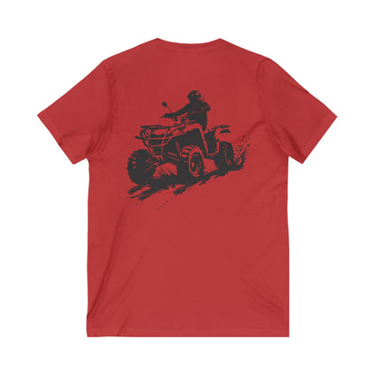 Slingin' Mud Quad Unisex Short Sleeve V-Neck Tee