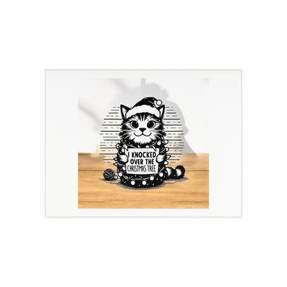 Naughty Cat Ceramic Photo Tile