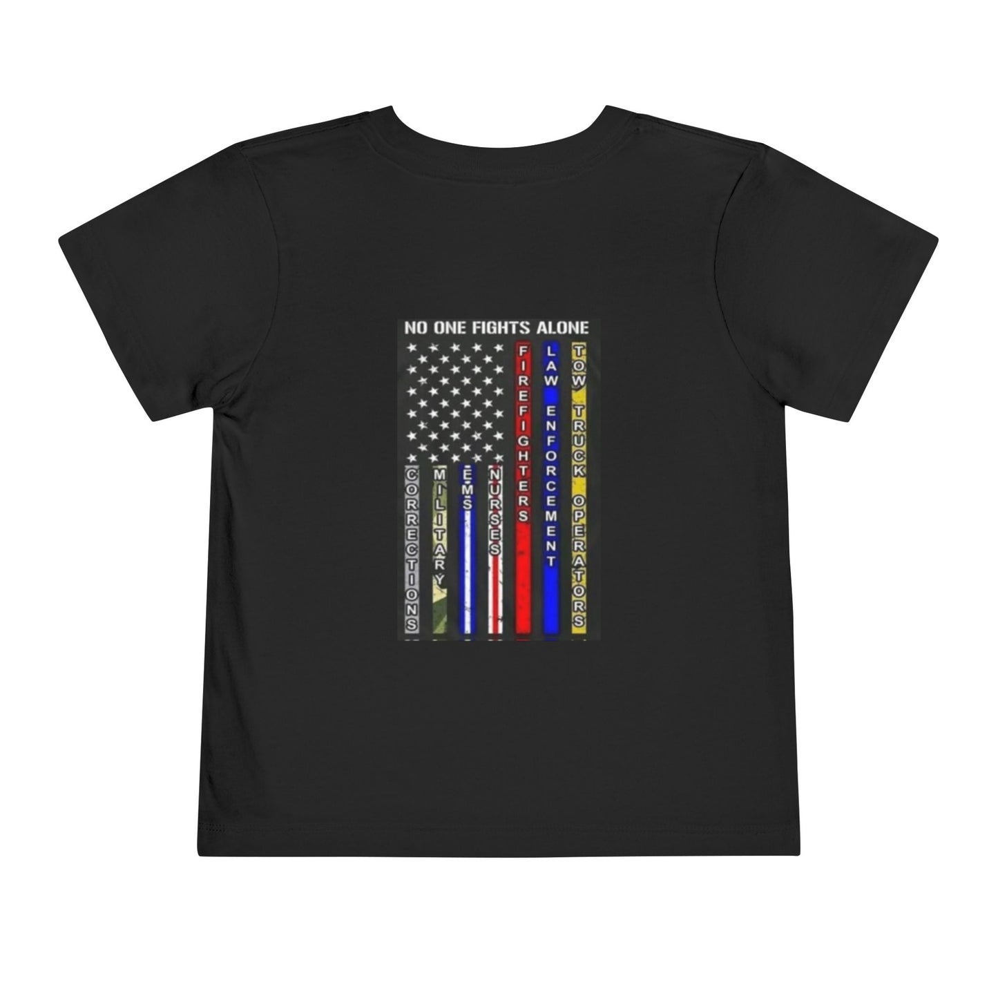 No One Fights Alone Toddler Unisex Short Sleeve Crewneck Tee
