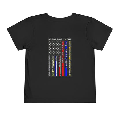 No One Fights Alone Toddler Unisex Short Sleeve Crewneck Tee
