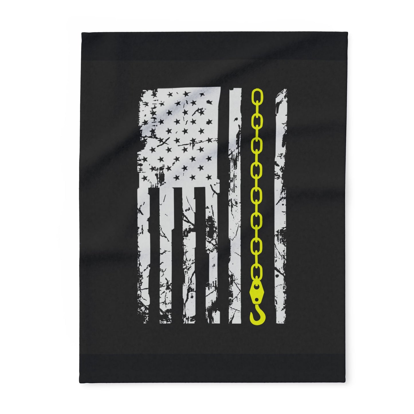 Thin Yellow Line Arctic Fleece Blanket