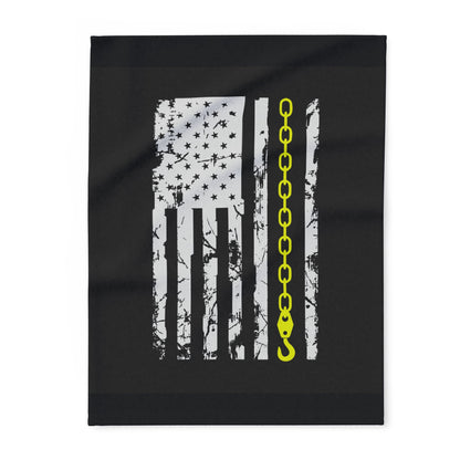 Thin Yellow Line Arctic Fleece Blanket