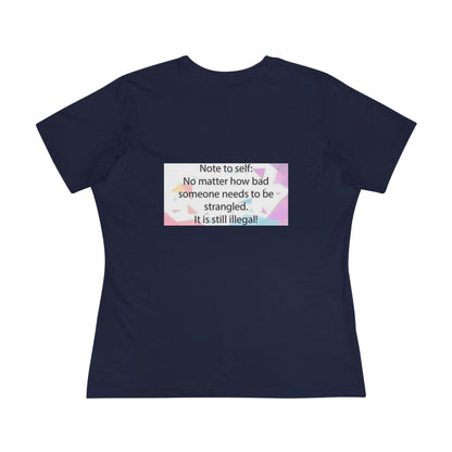 Note To Self Women's Short Sleeve Crewneck Tee