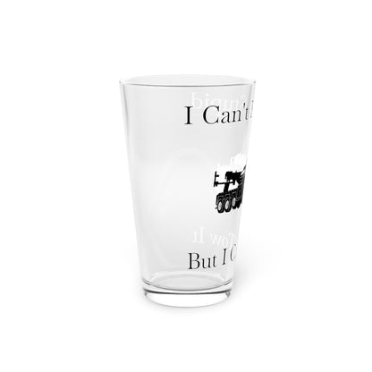 I Can't Fix Stupid Heavy Tow Truck Drinking Glass