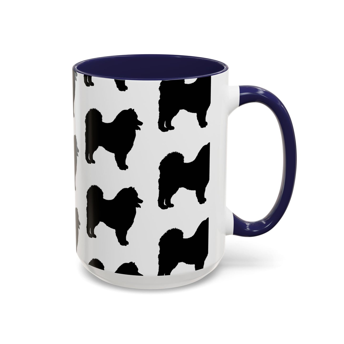 Samoyed Silhouette 2-Tone Coffee Mug