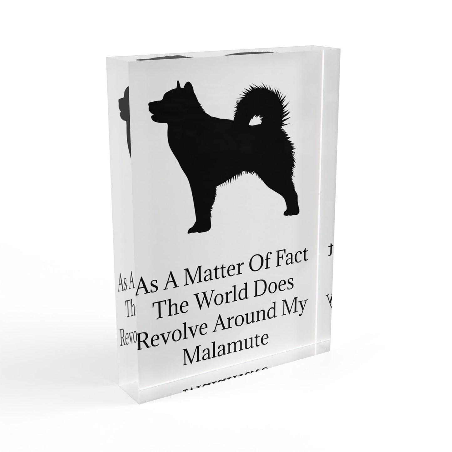 Matter Of Fact Malamute Acrylic Photo Block