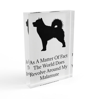 Matter Of Fact Malamute Acrylic Photo Block