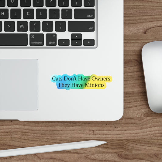 Cat Minions Holographic Sticker