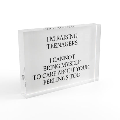 Raising Teenagers Acrylic Photo Block
