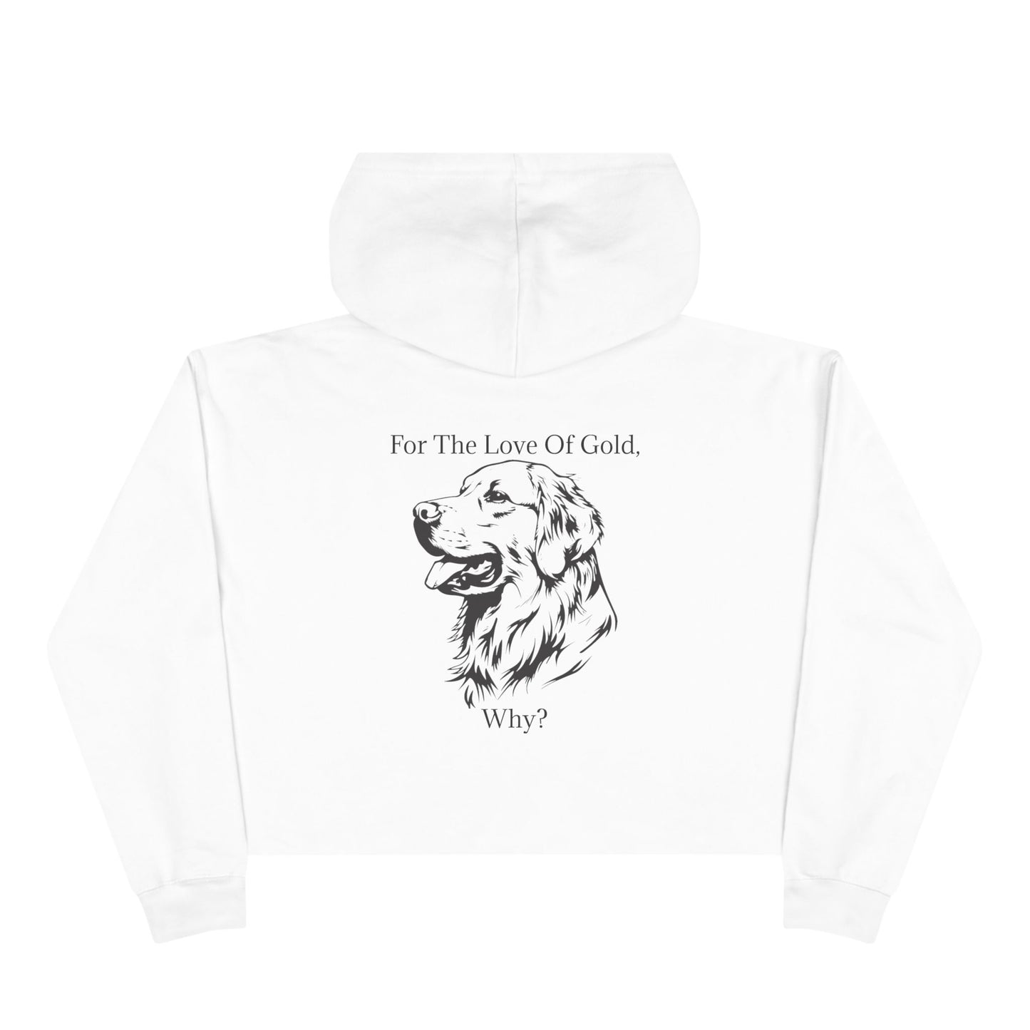 For The Love Of Gold Women's Crop Hoodie