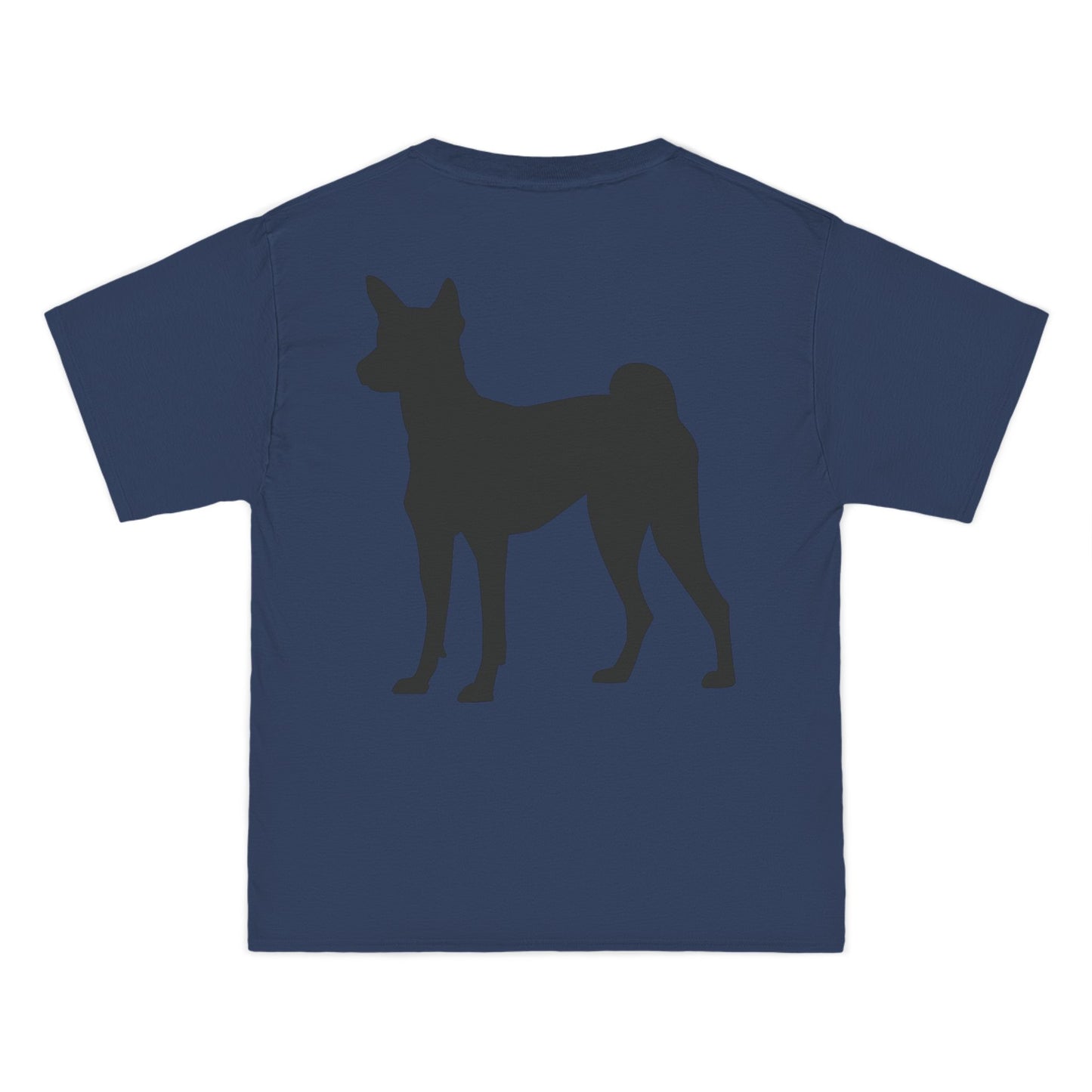Basenji Silhouette Men's Short-Sleeve Crewneck Tee
