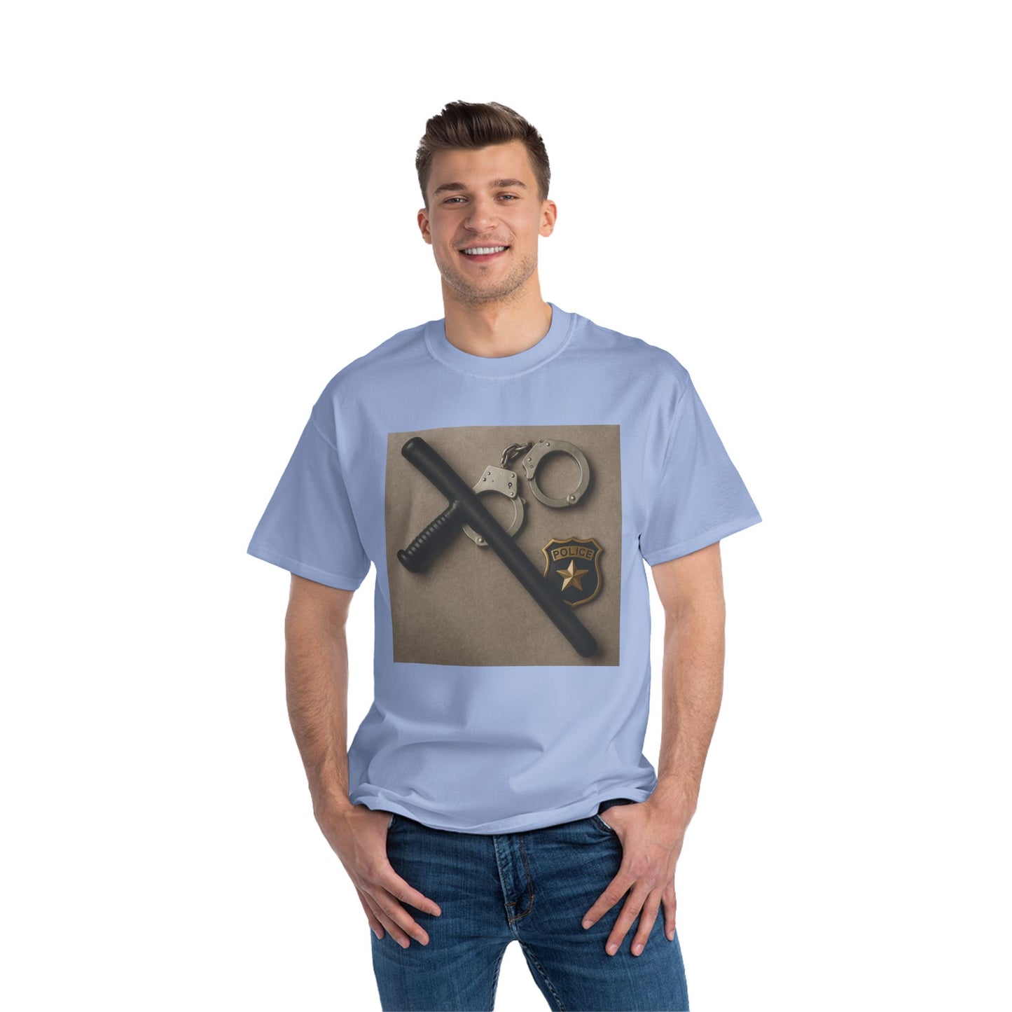 Law Enforcement Appreciation Men's Short-Sleeve Crewneck Tee