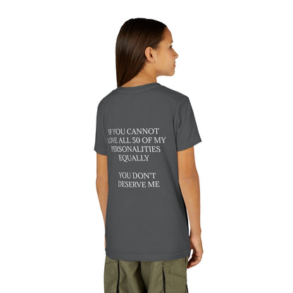 50 Personalities Youth Unisex Short Sleeve Crewneck Tee