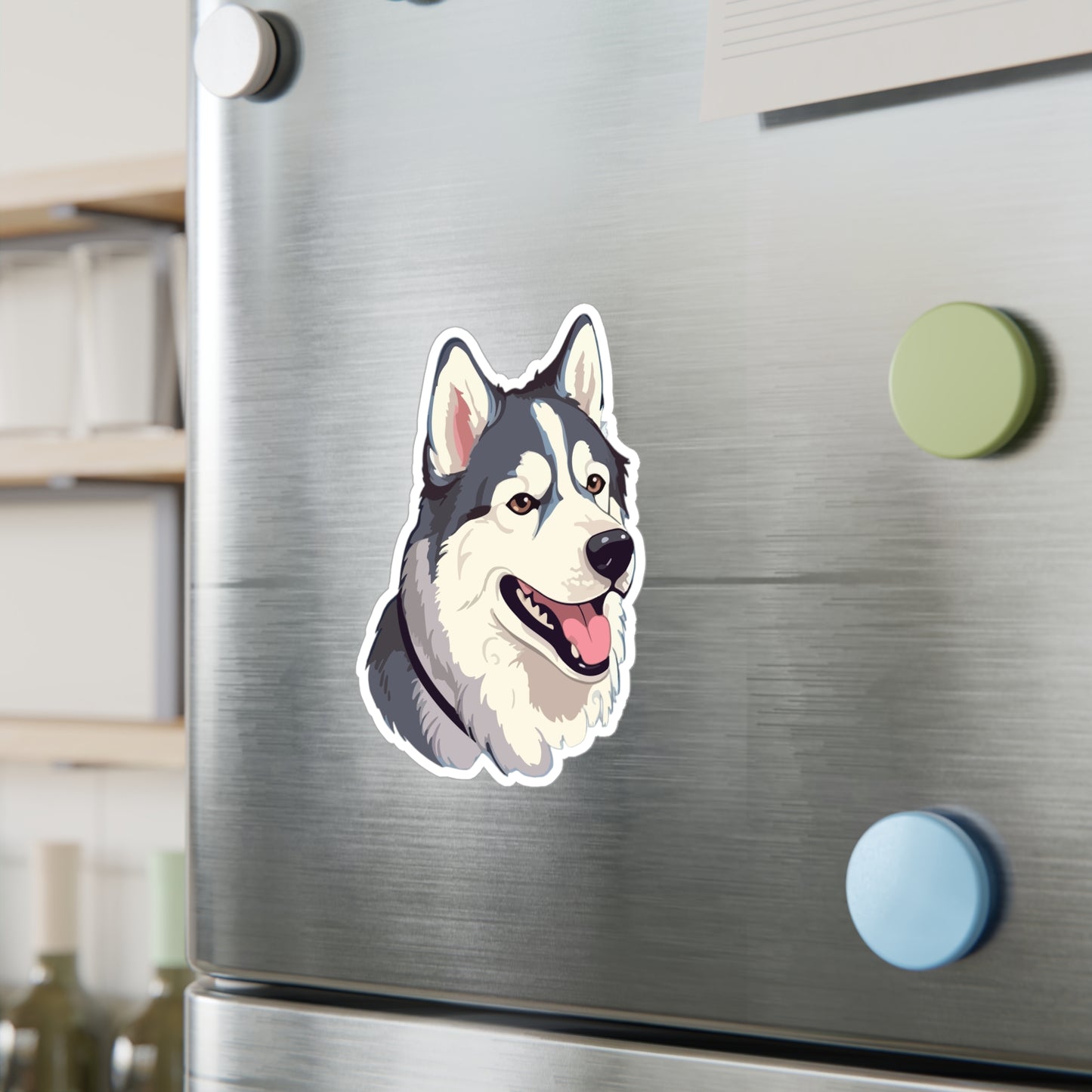 Malamute Head Vinyl Decal