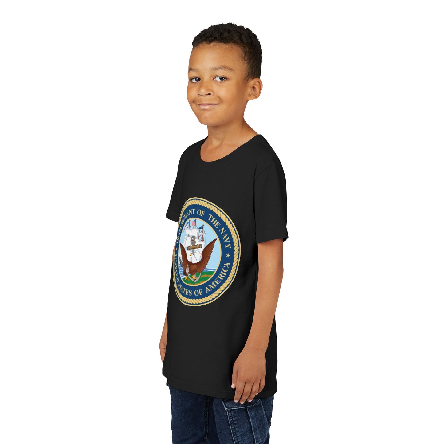 US Navy Youth Unisex Short Sleeve Crewneck Tee