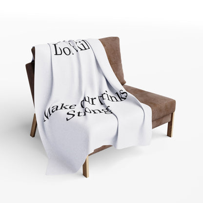 Drinks Stronger Arctic Fleece Blanket
