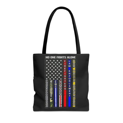 No One Fights Alone Tote Bag