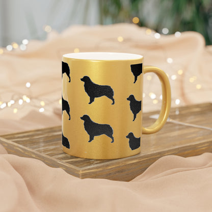 Aussie Silhouette Metallic Coffee Mug