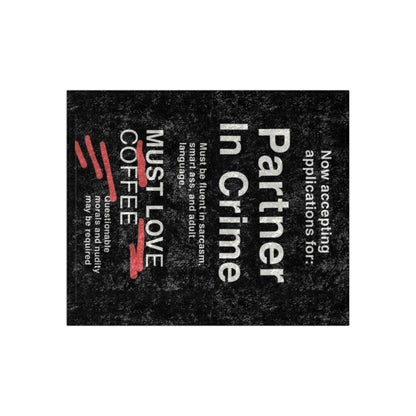 Partner In Crime Crushed Velvet Blanket