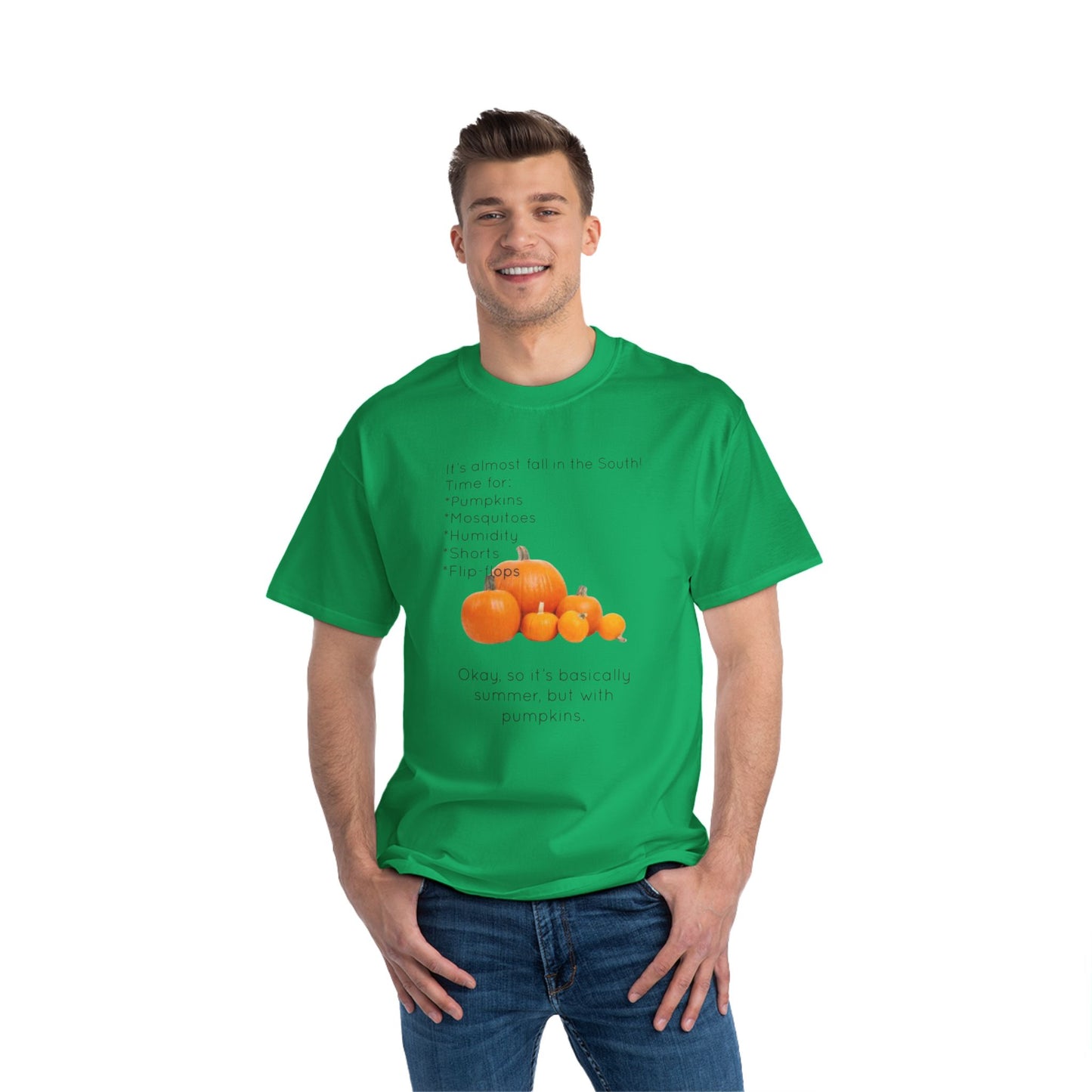 Fall In The South Men's Short-Sleeve Crewneck Tee