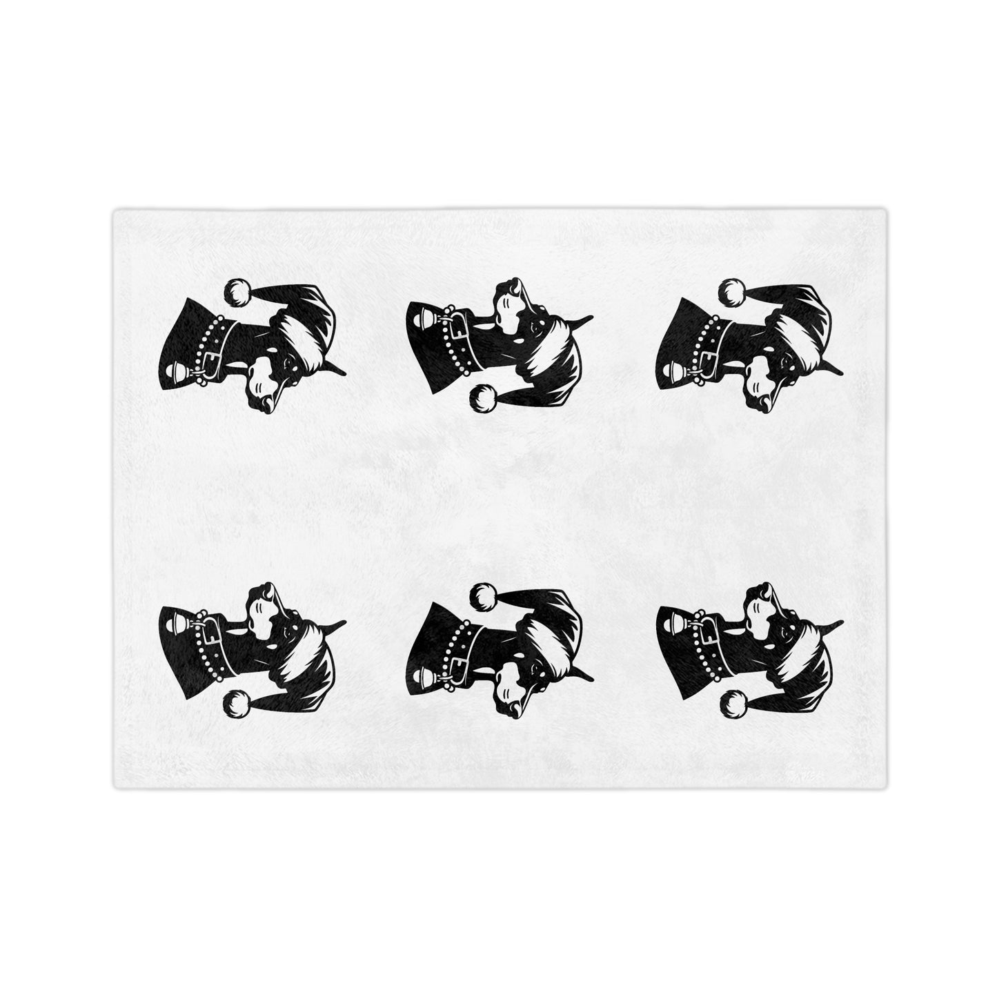 Santa Paws Doberman Velveteen Microfiber Blanket